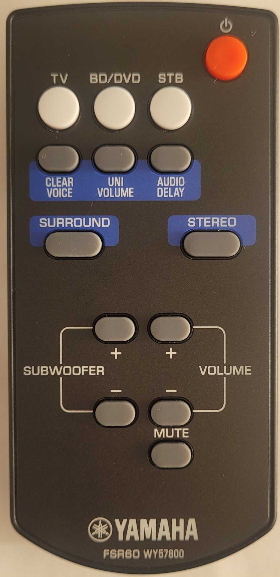 Yamaha WY578001 Remote Control - Genuine Original Yamaha WY578001 Remote Control - Genuine Original