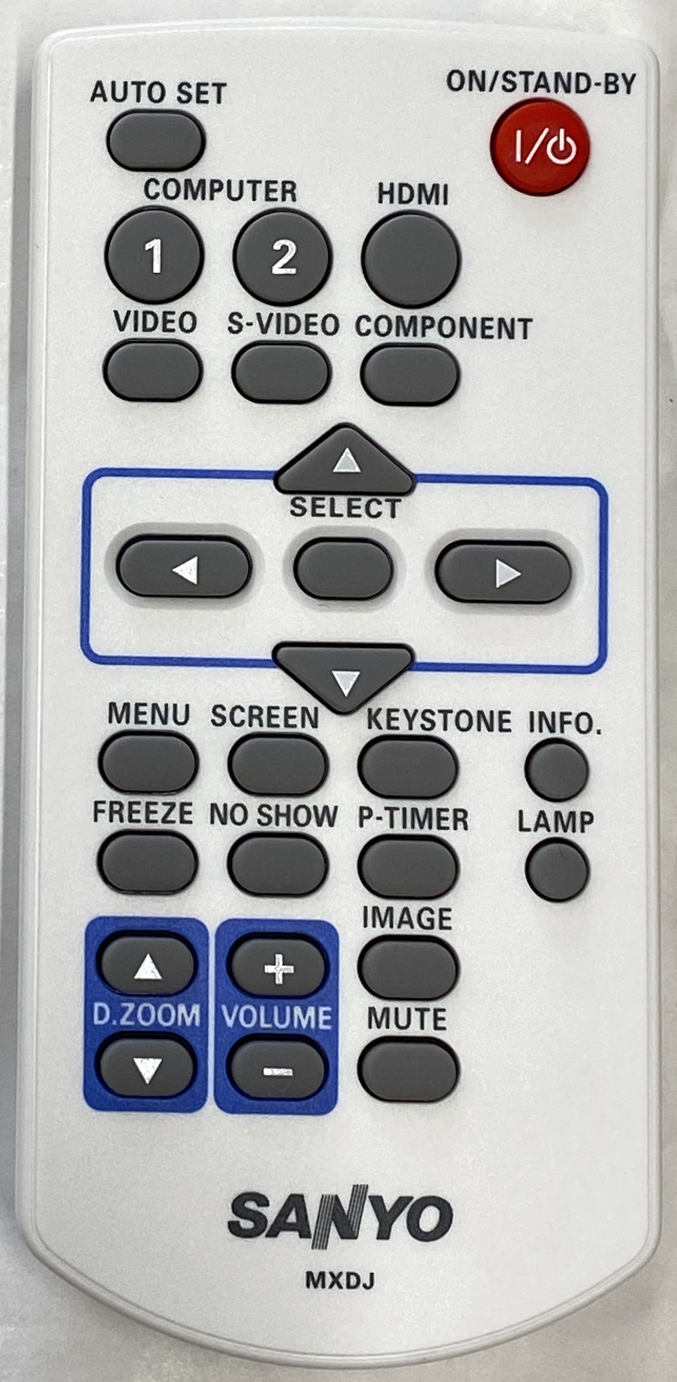 SANYO MXDJ Remote Control Original 