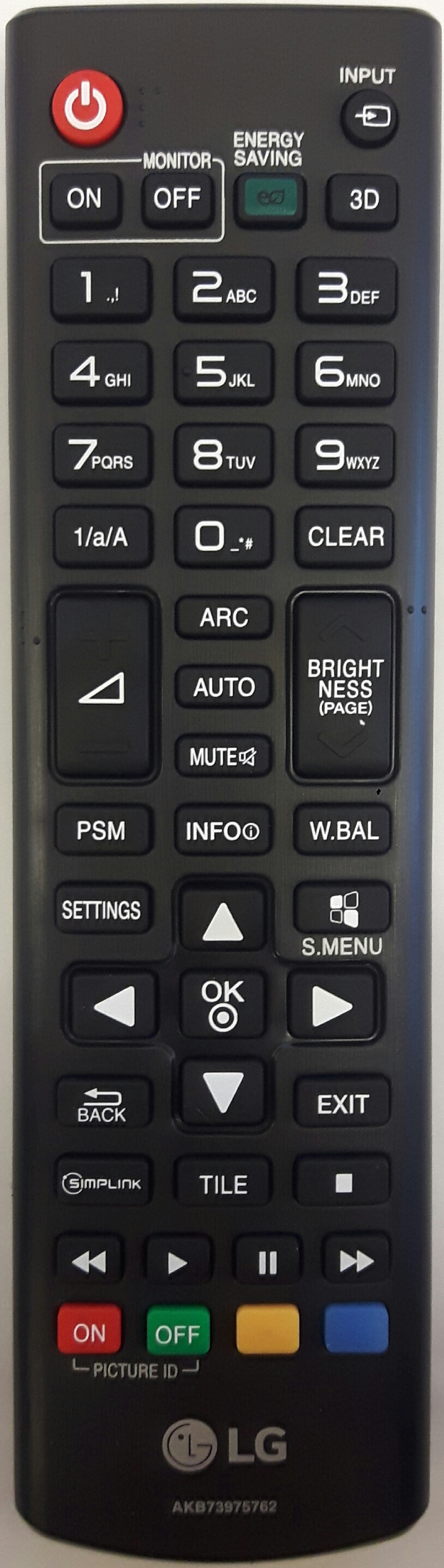LG 65SM5KD-B Remote Control - Genuine Original 