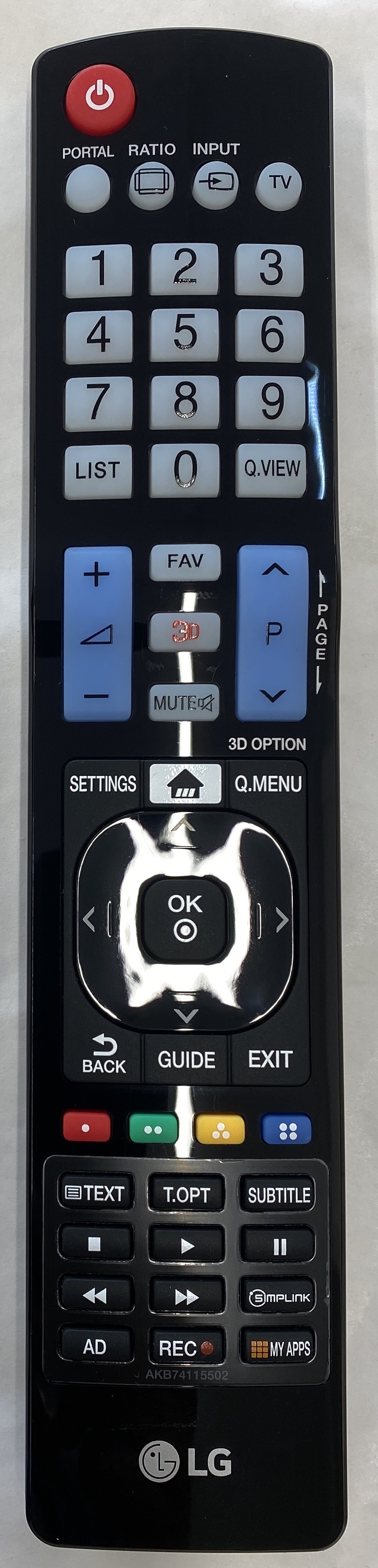 LG 60PS7000-ZA Remote Control Original