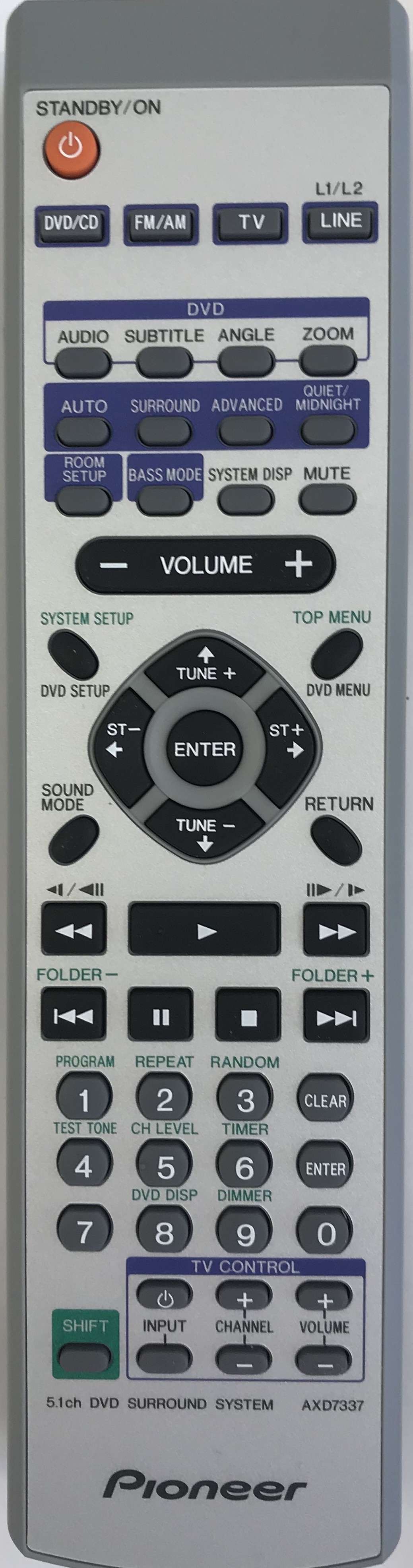 PIONEER AXD7337 Remote Control Original