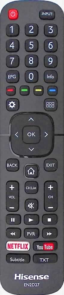 Hisense LTDN58K700XWTSEU3D(1) Remote Control - Genuine Original