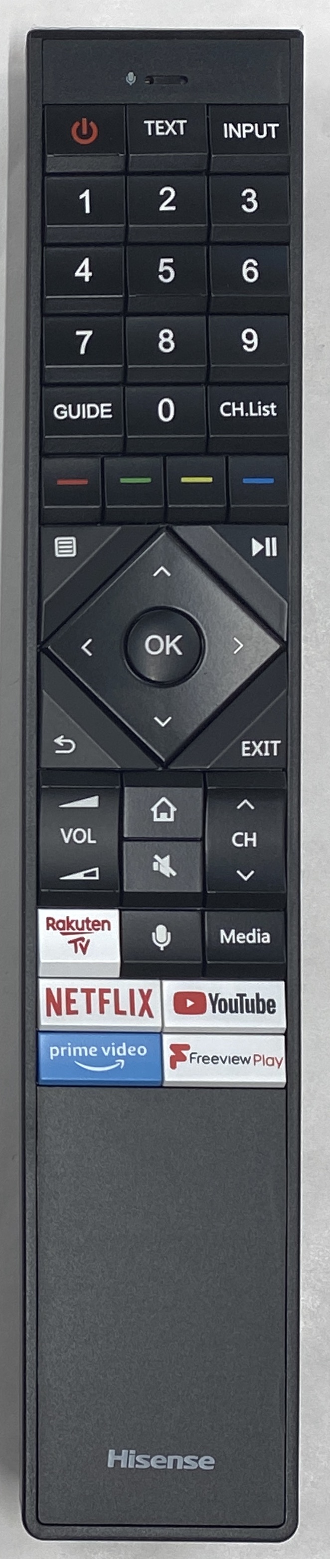 Hisense 65U7QFTUK Remote Control - Genuine Original