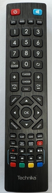 Technika 24F22B-HD/DVD Remote Control - Genuine Original