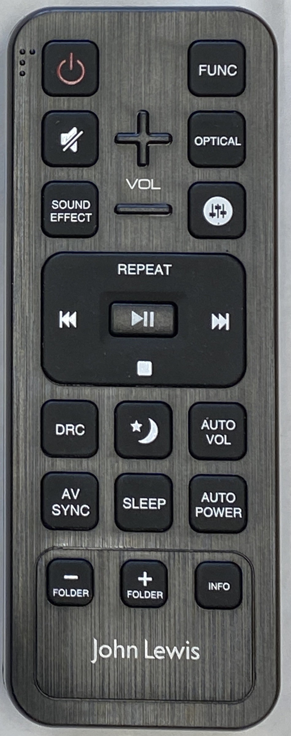 John Lewis JL9100SB Remote Control - Genuine Original