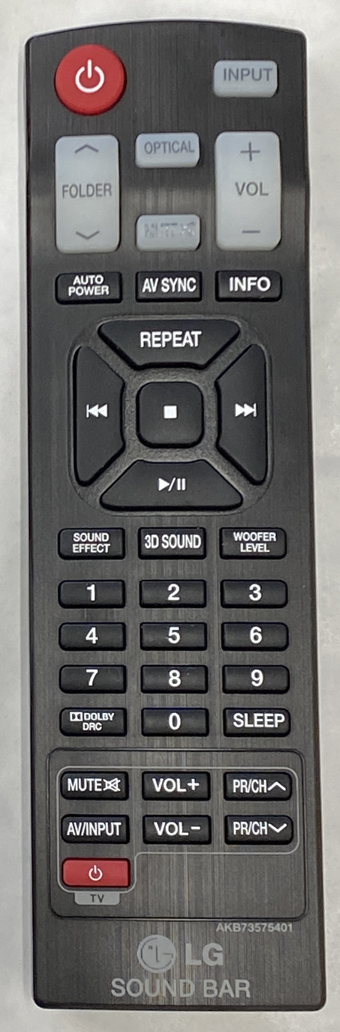 LG AKB73575401 Remote Control - Genuine Original