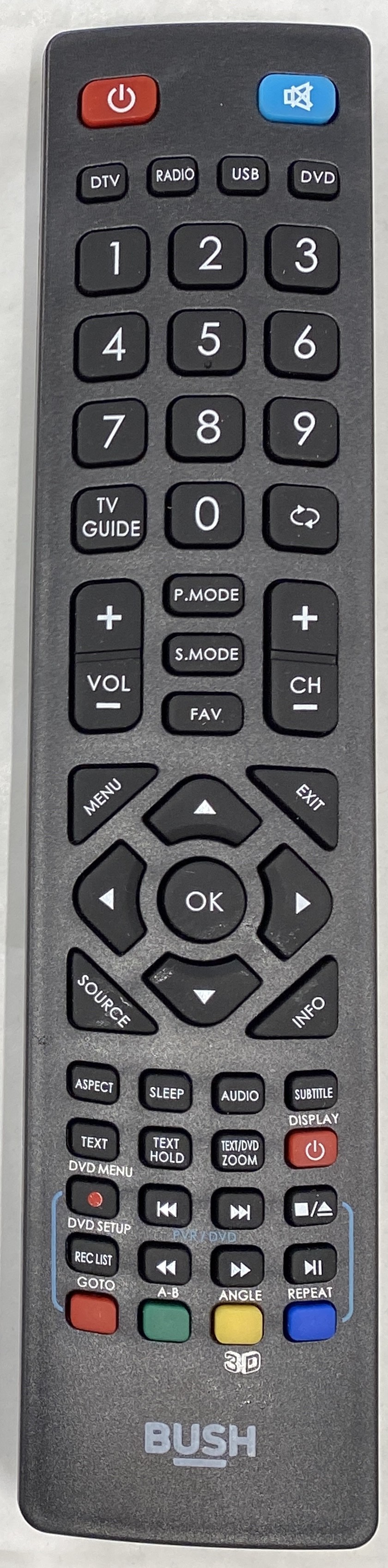 Bush 40/135O-WB-11B4-FEGP-UK Remote Control - Genuine Original