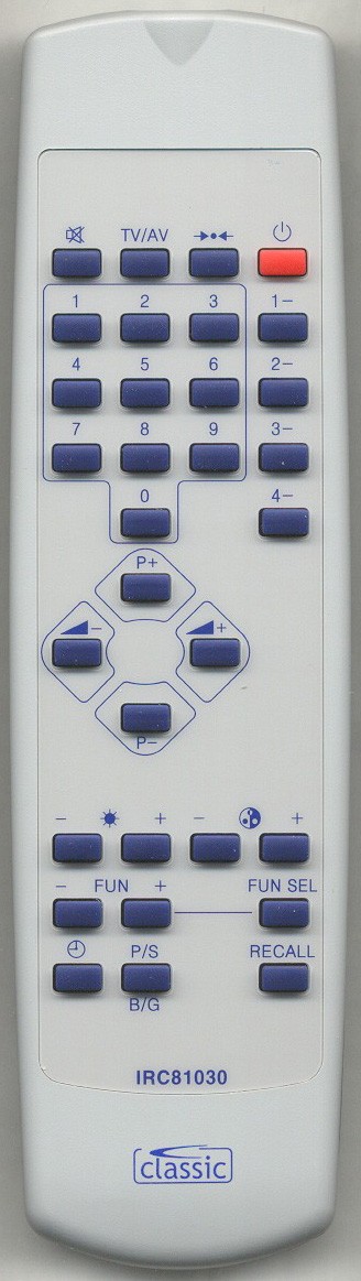 MATSUI HS 1465 RCASSY Remote Control