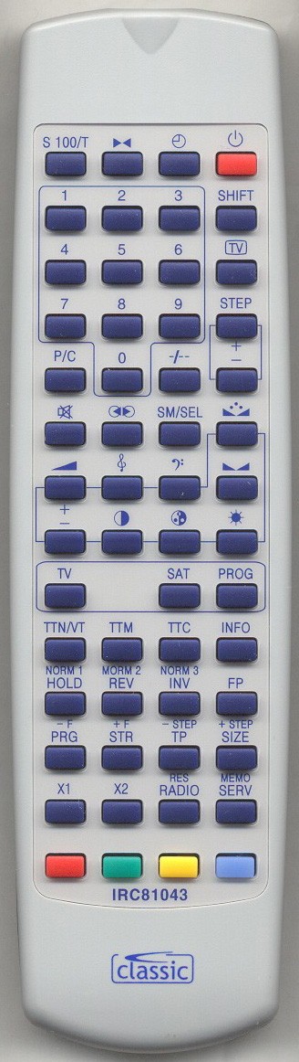 FINLUX 3628 M Remote Control