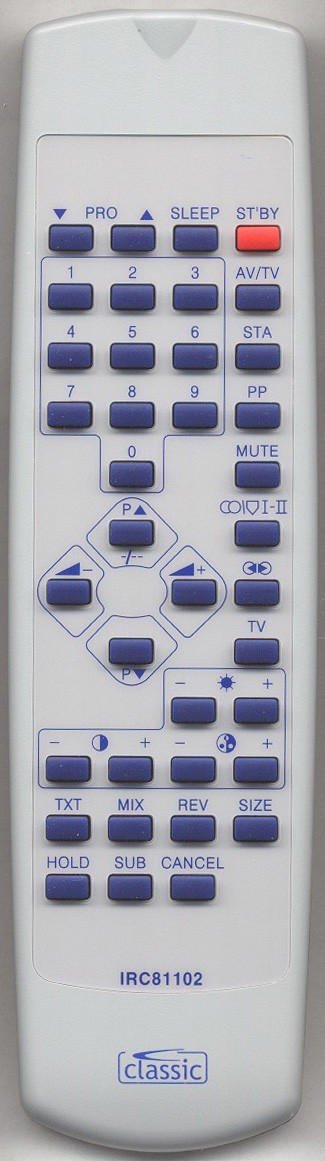 Goldstar CBT-2168 X Remote Control
