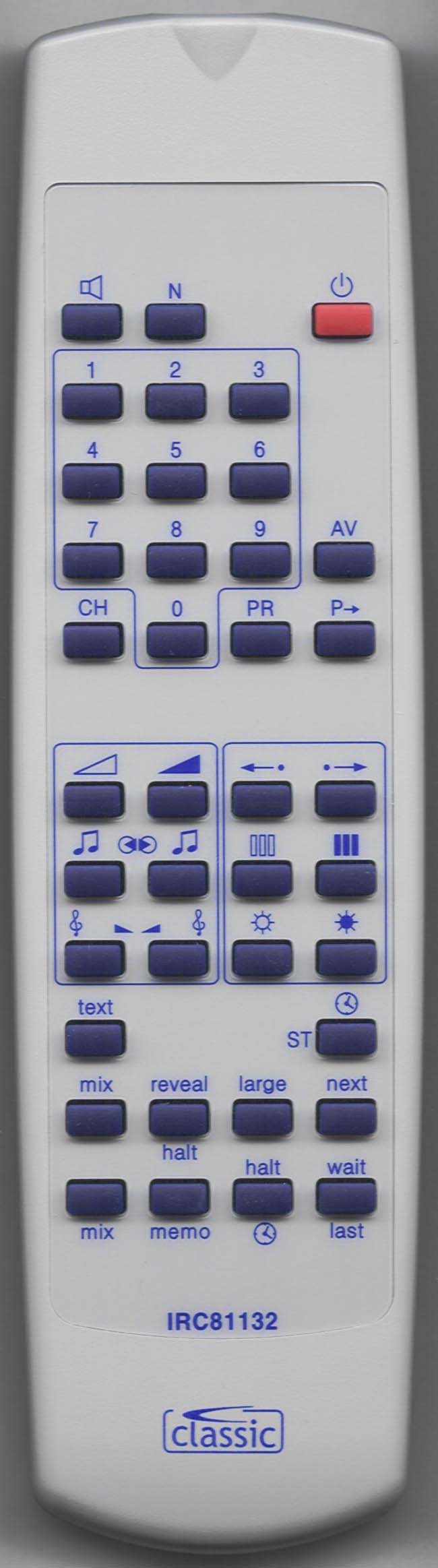 LUXOR IR 2 TELE-TEXT Remote Control