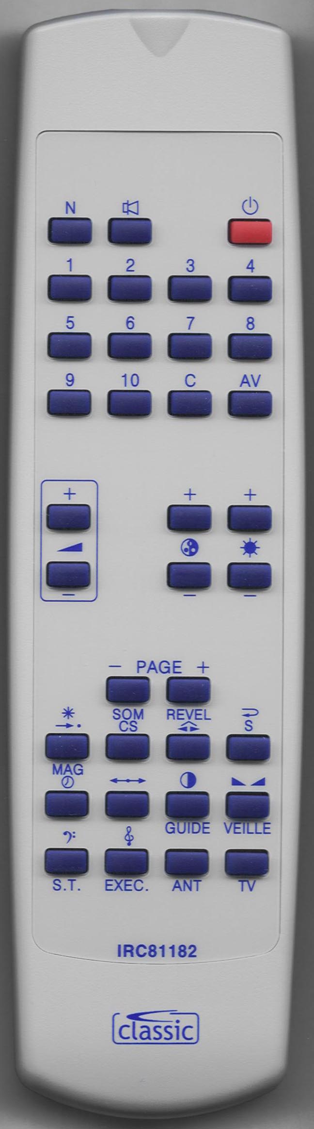 THOMSON 925 TX 0580 Remote Control