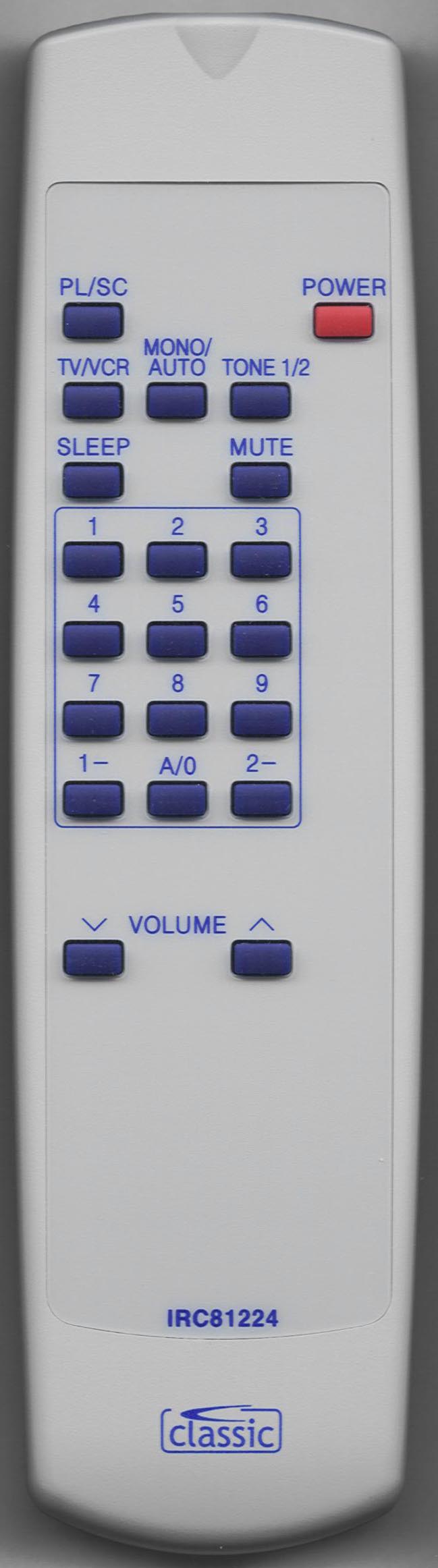ORION TVP-900 Remote Control