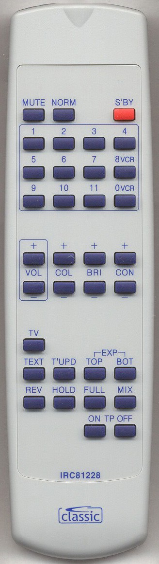 MATSUI 2180 TT/TTA Remote Control