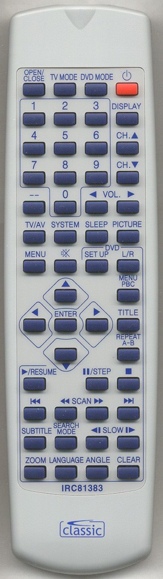 BUSH RCDVD140TVF51BK Remote Control