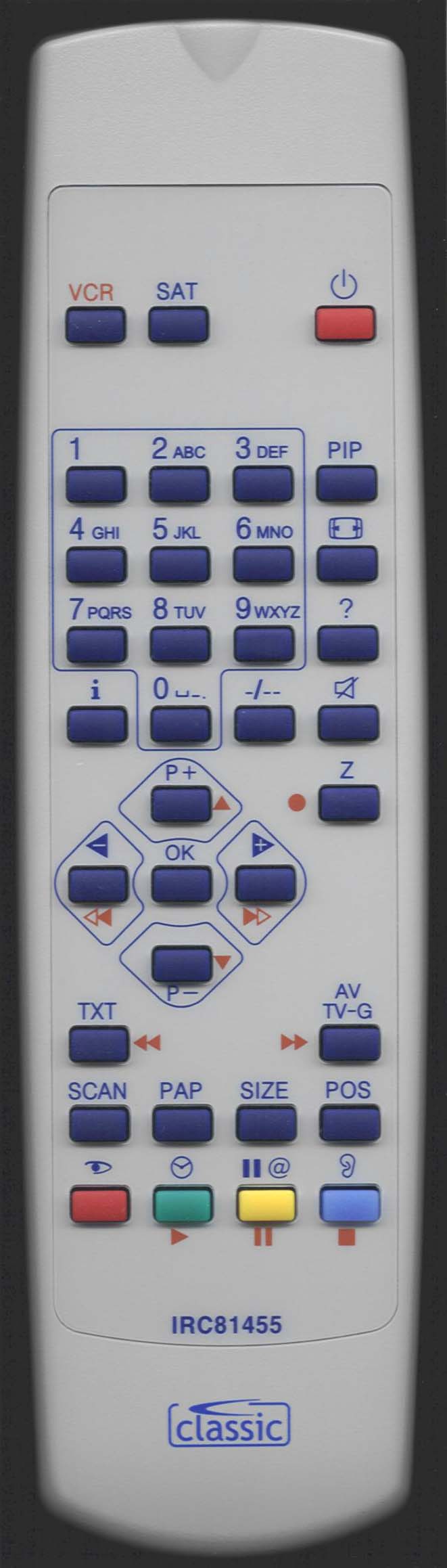 GRUNDIG ST 70-9301/8TOP Remote Control
