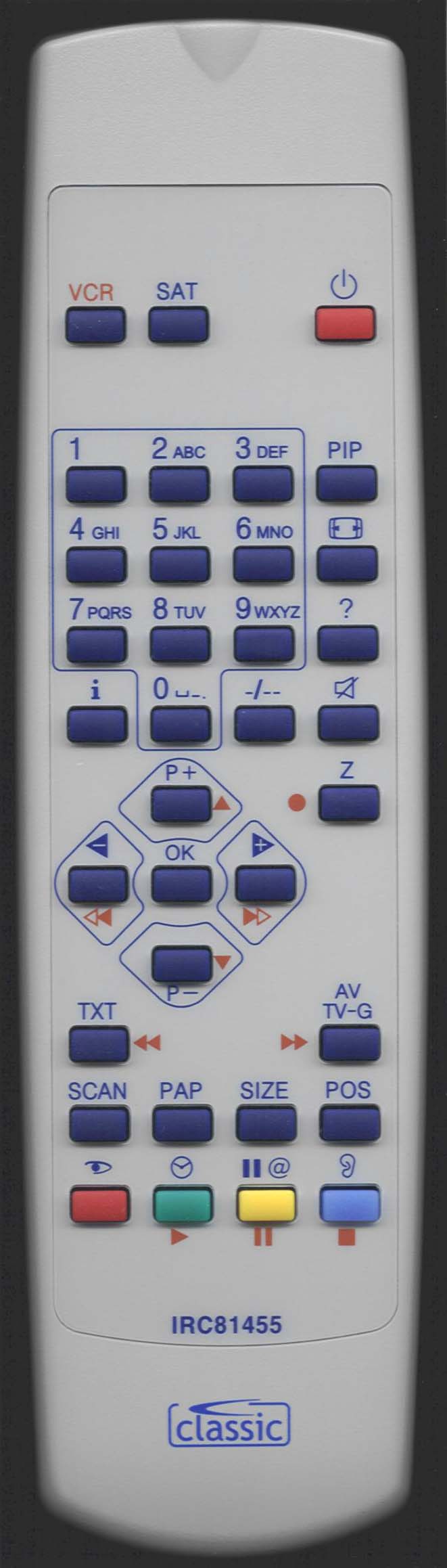 GRUNDIG P 14-4705F Remote Control