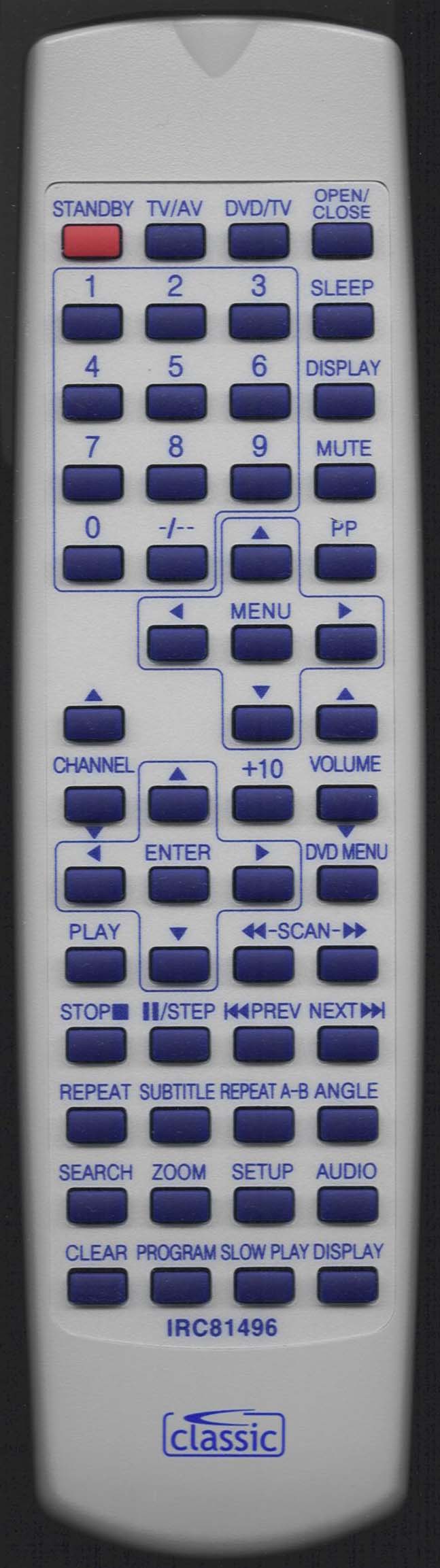GOODMANS GTV34R3DVD Remote Control Alternative
