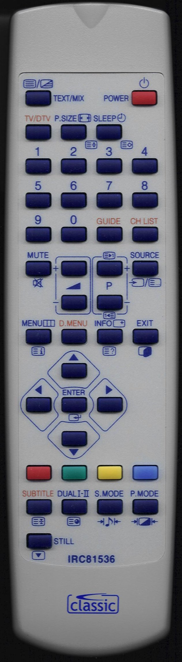 SAMSUNG WS32A116D Remote Control