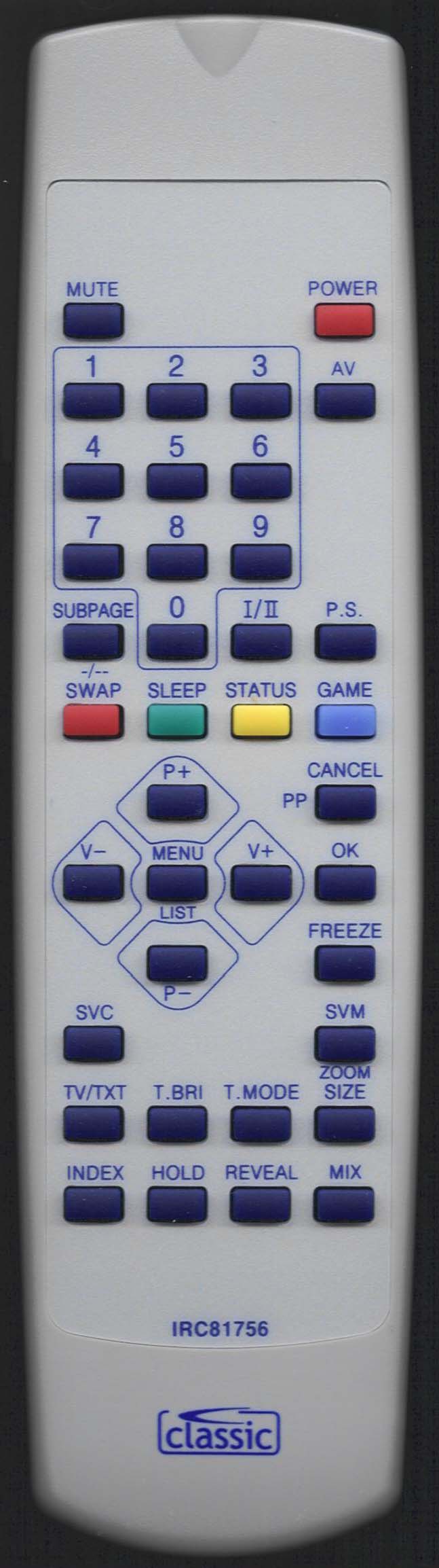 GRUNDIG 002010000000 Remote Control