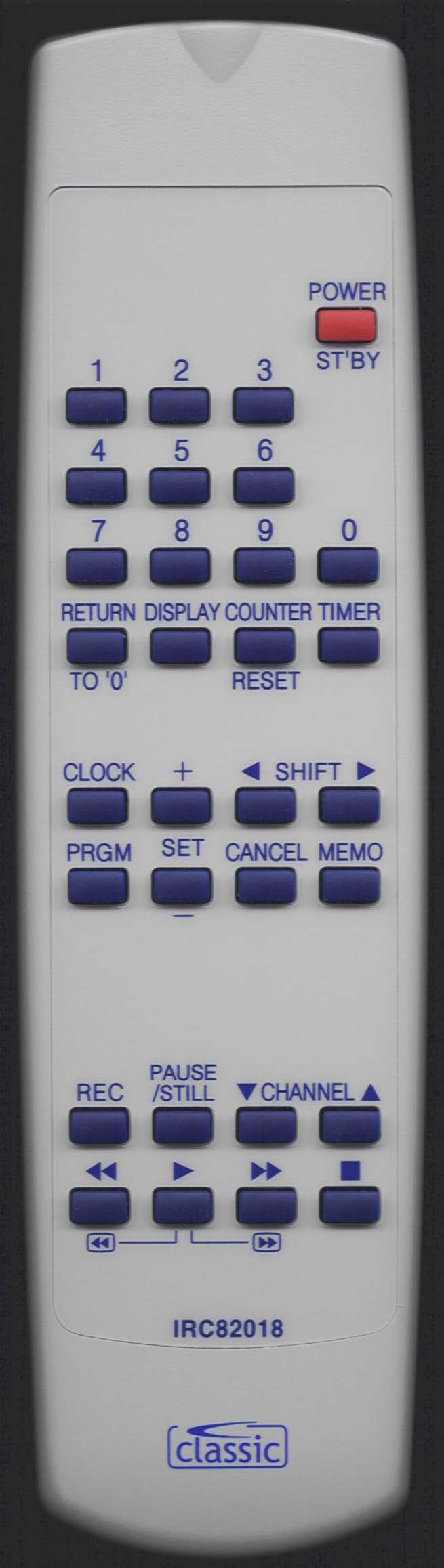 TATUNG RC-V240B-E/B-EB Remote Control