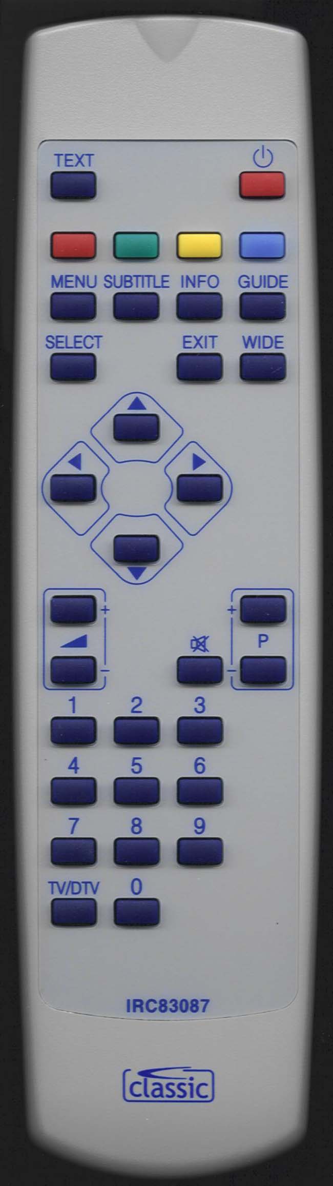 PHILIPS DTX6372 Alternative Remote Control