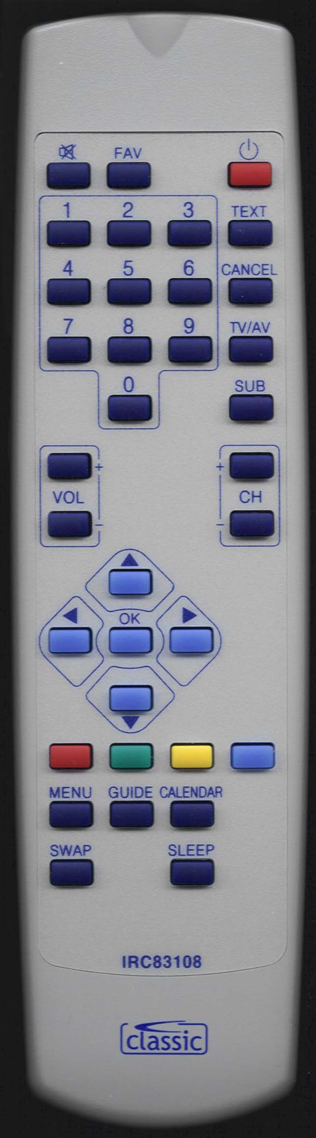 TATUNG TFR100G Remote Control Alternative 