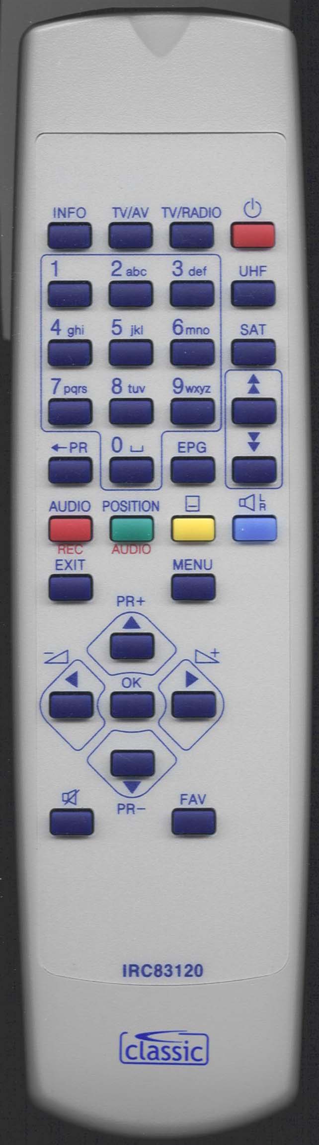 SKY PLUS 3300 F Remote Control