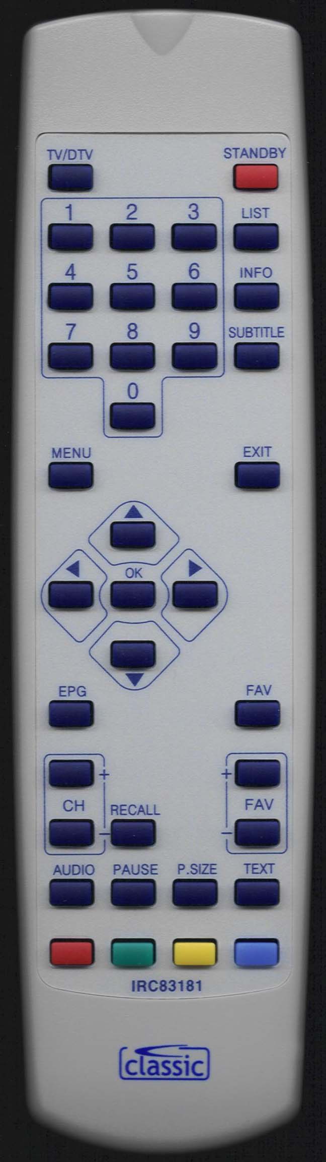 GOODMANS GDB9 REV1 Remote Control Alternative