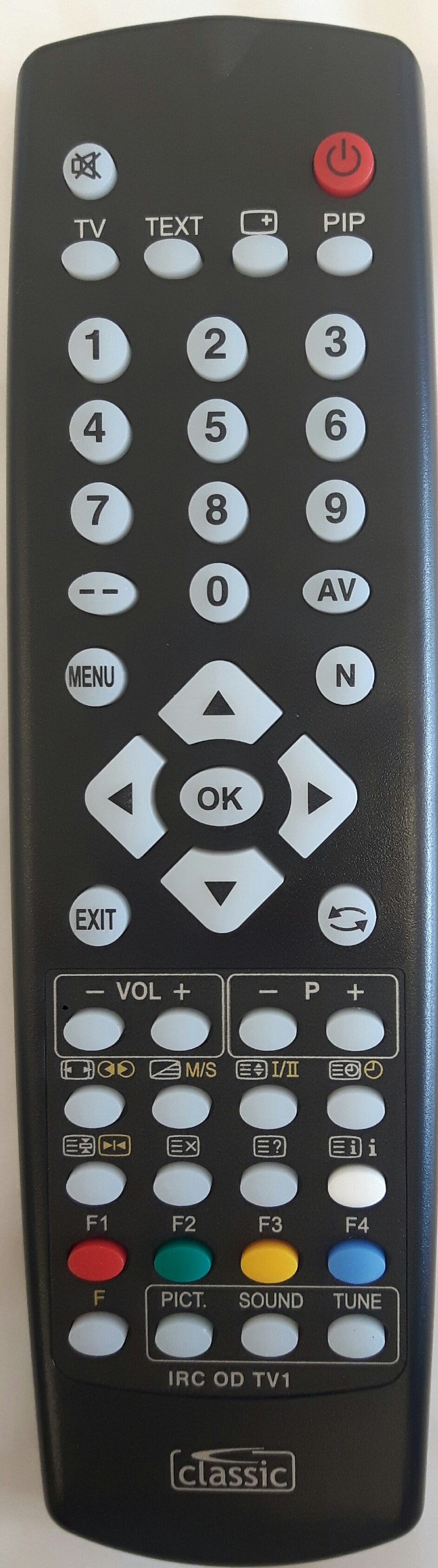 TECHNOSONIC NTV 2843T Remote Control 