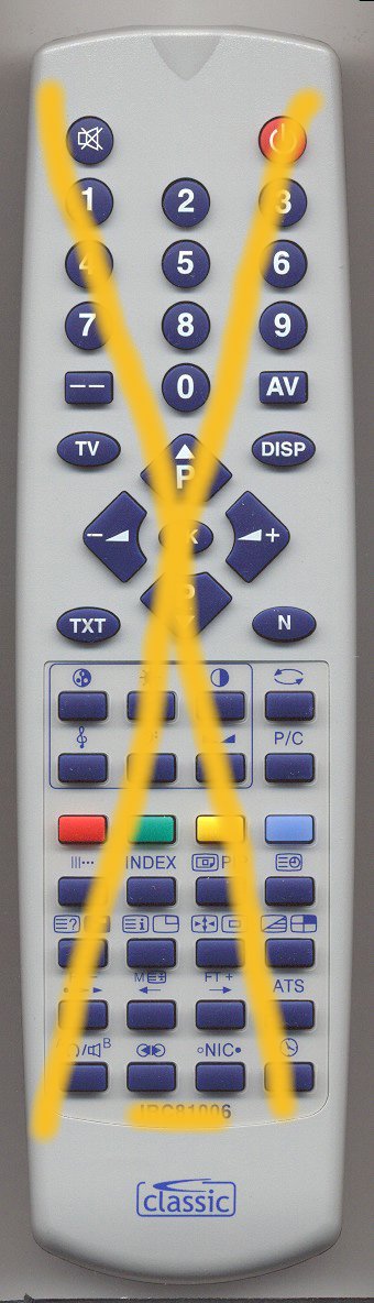 AKURA CX 240 Remote Control