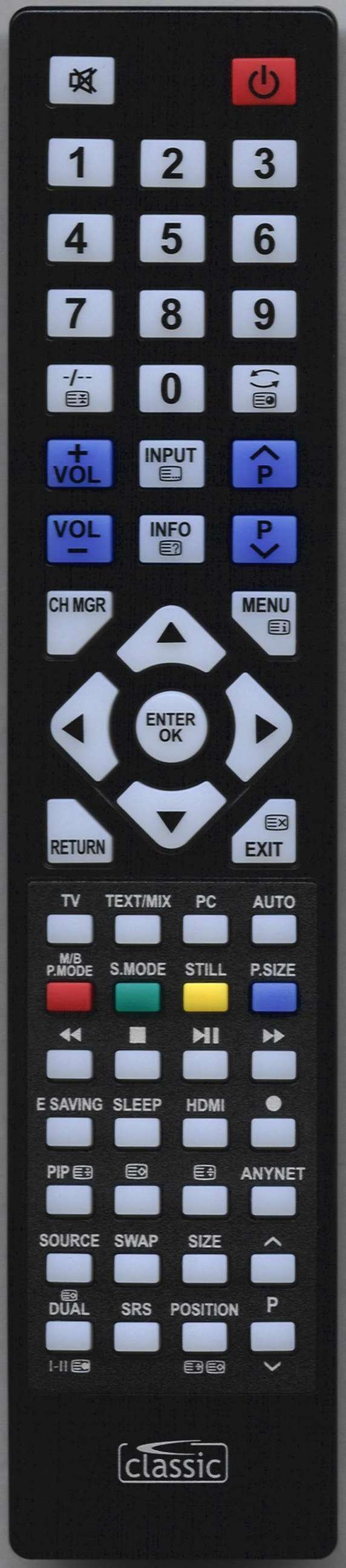 SAMSUNG PS50C91HX/AST Remote Control