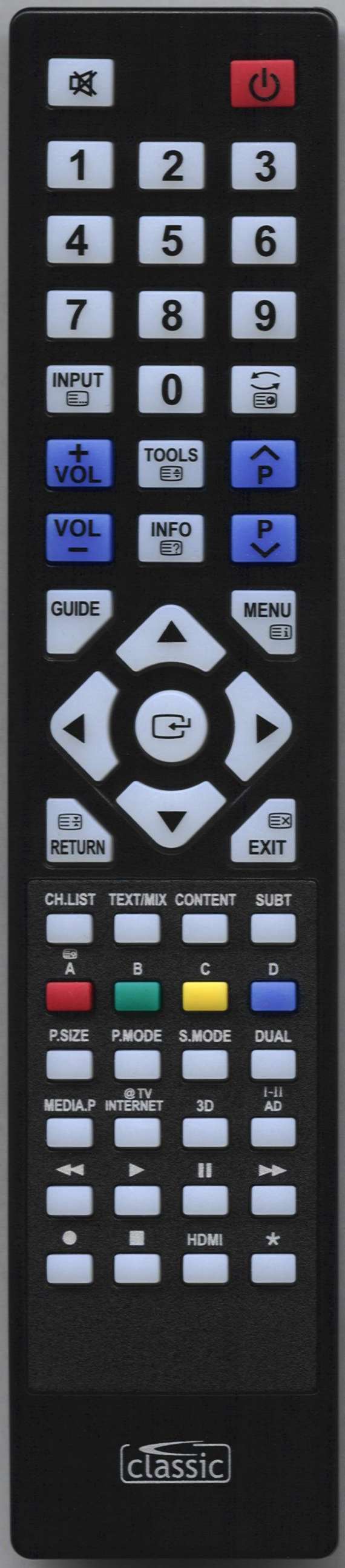 SAMSUNG LE37C675M1SXXE Remote Control