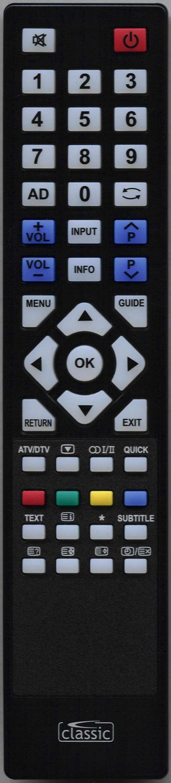 TOSHIBA 32EL833B Remote Control Alternative