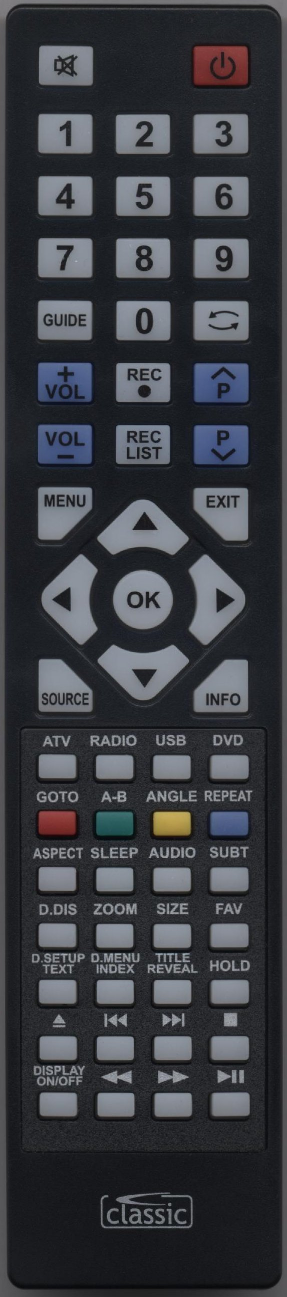 TECHNIKA LCD23231BBG Remote Control