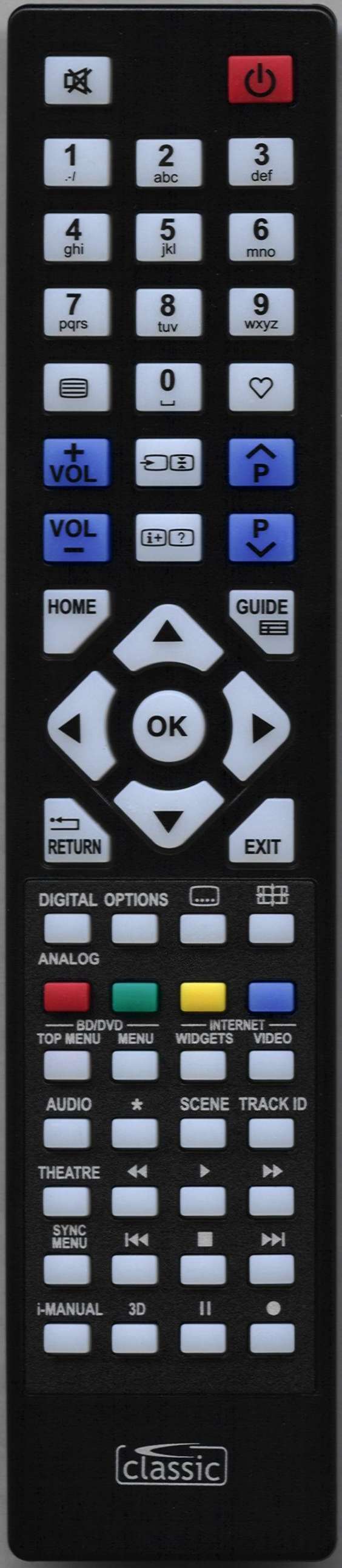 SONY KDL22EX553 Remote Control Alternative