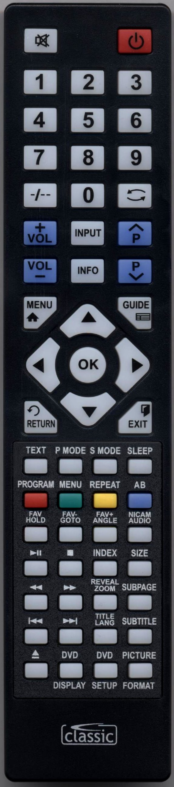 VISION PLUS X156/44C-GB-TCD-UK Remote Control Alternative VISION PLUS X156/44C-GB-TCD-UK Remote Control Alternative