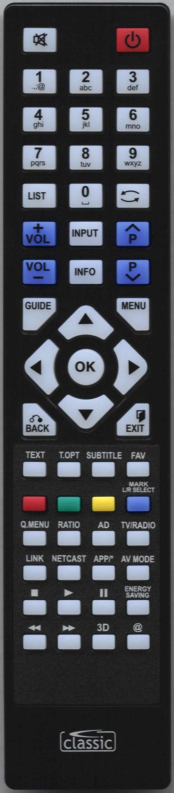 LG 37LE4500-ZA Remote Control