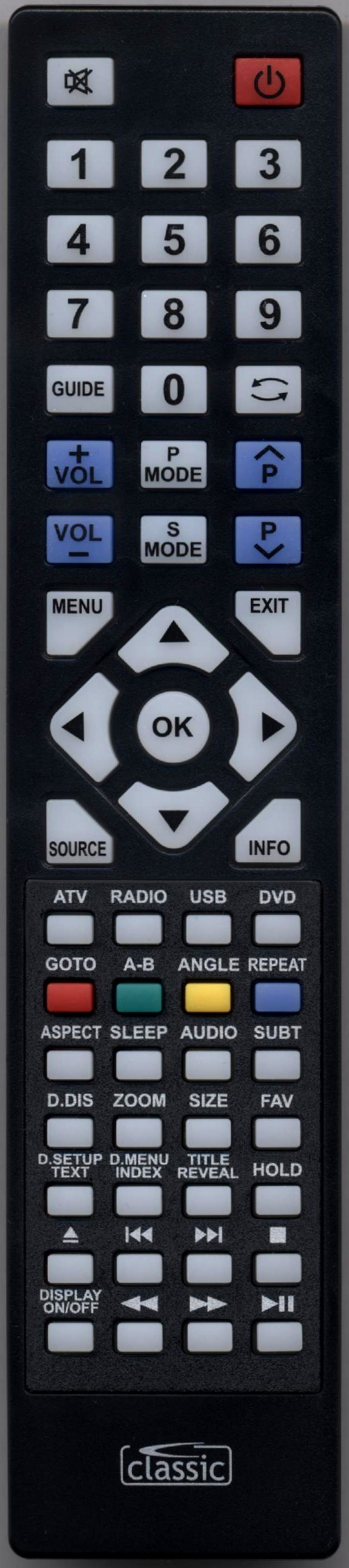 TESCO W185/55J-GB-HCDU-ROI Remote Control Alternative TESCO W185/55J-GB-HCDU-ROI Remote Control Alternative