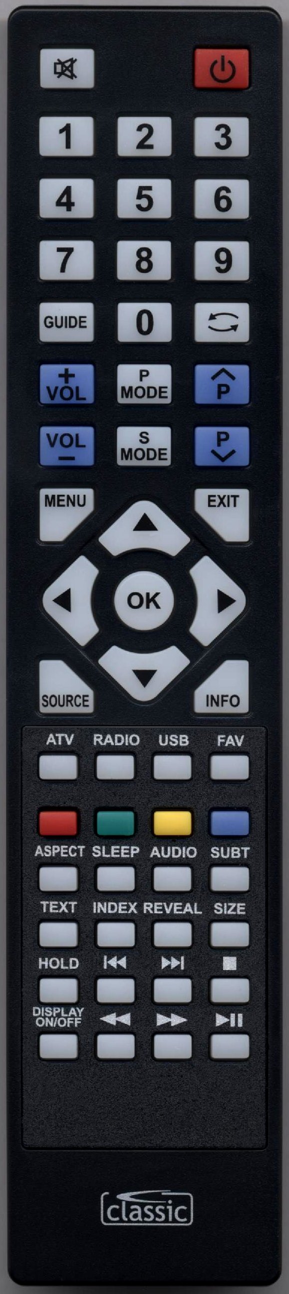 Emotion X185/69E-GB-TCU-UK Remote Control Alternative