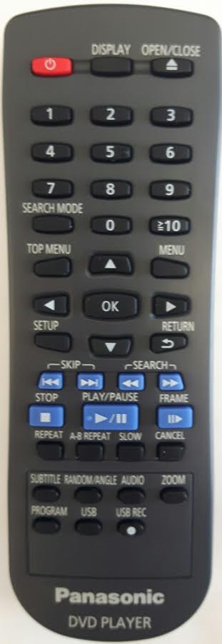 Panasonic DVD-S68EB-K Remote Control - Genuine Original