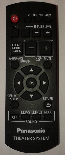 Panasonic SCHTX500EBK Remote Control - Genuine Original