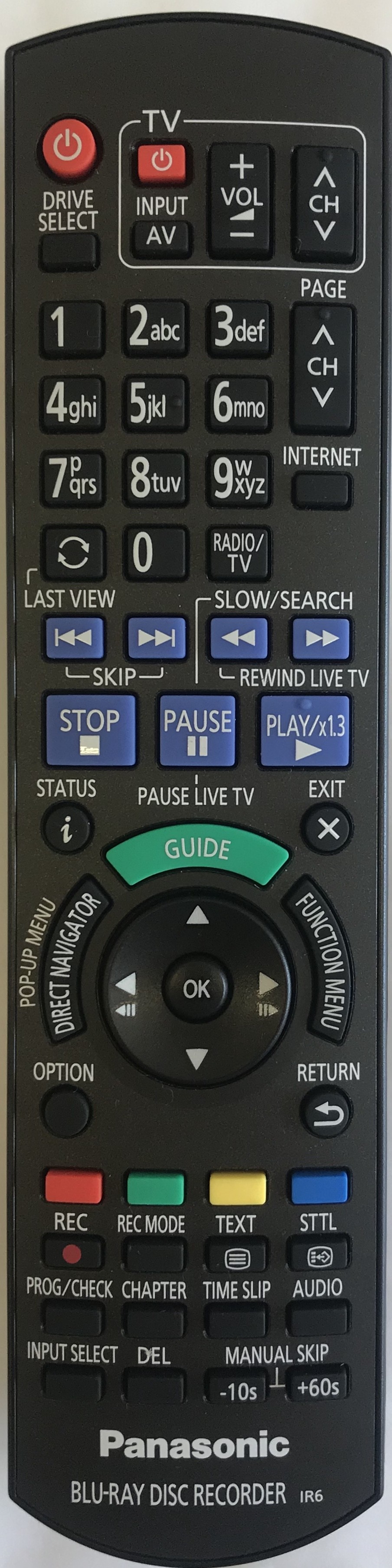PANASONIC DMR-BWT740 Remote Control Original