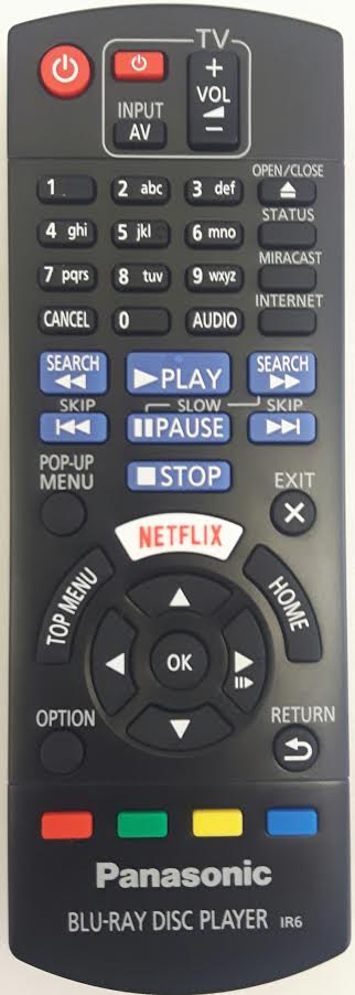 Panasonic DMP-BDT384 Remote Control - Genuine Original