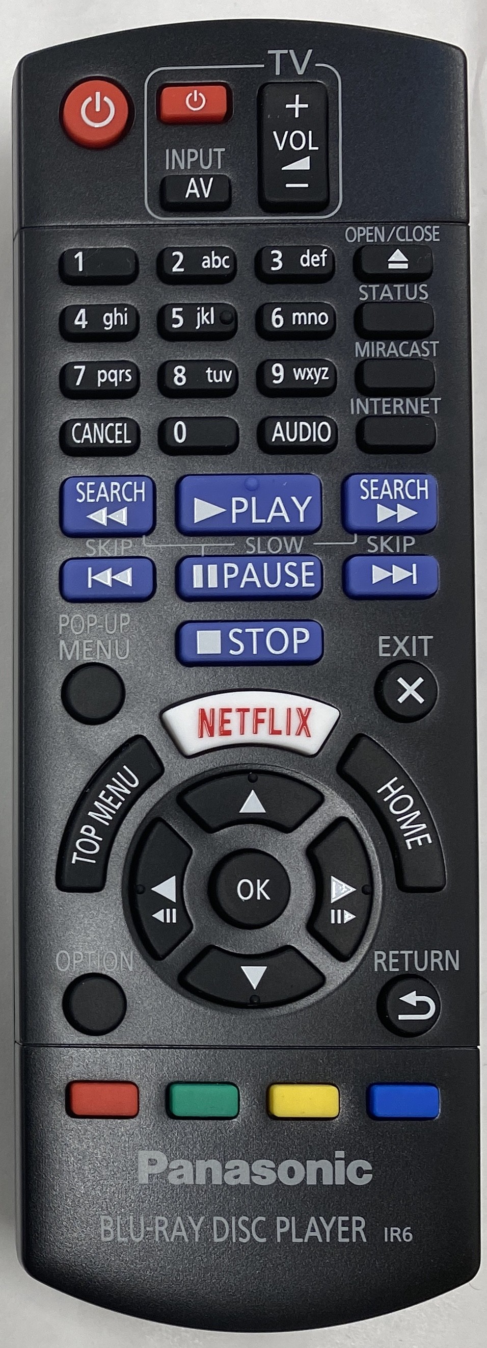Panasonic DMP-BDT120 Remote Control - Genuine Original