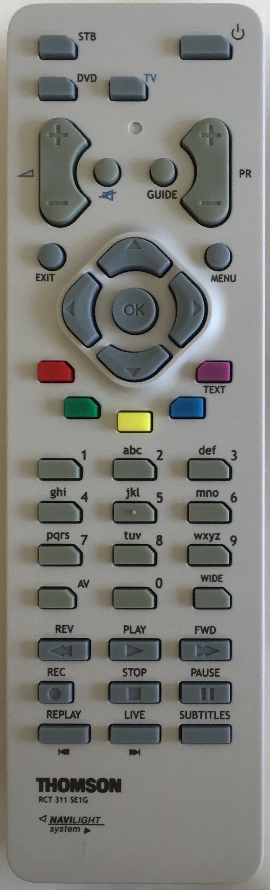 THOMSON RCT311SE1G Remote Control Original