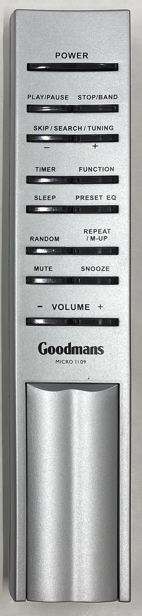 GOODMANS MICRO1109 Remote Control Original