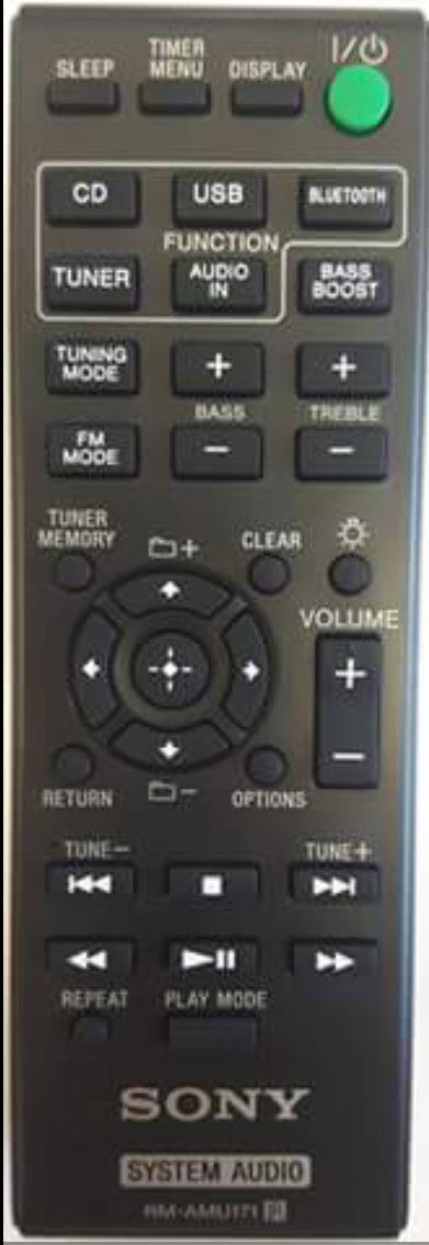Sony CMT-SBT100 Remote Control - Genuine Original