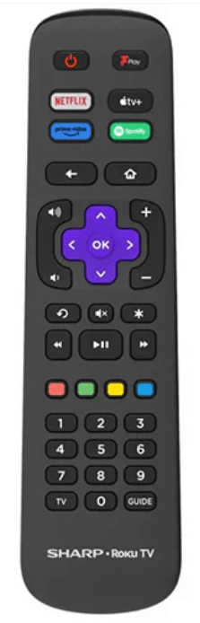 Sharp 4T-C43FJ2KL1FB Remote Control - Genuine Original