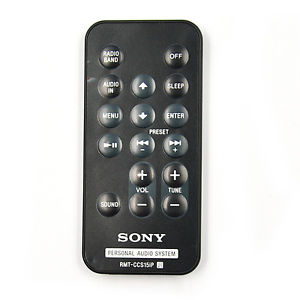 Sony ICF-DS15IP Remote Control - Genuine Original